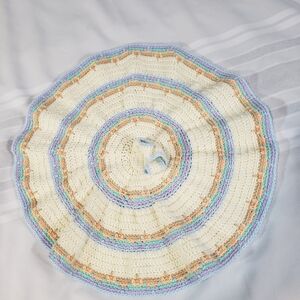 Handmade Crochet Round Blanket